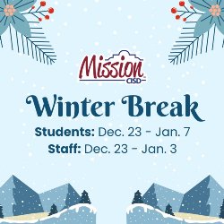 Mission CISD Winter Break 